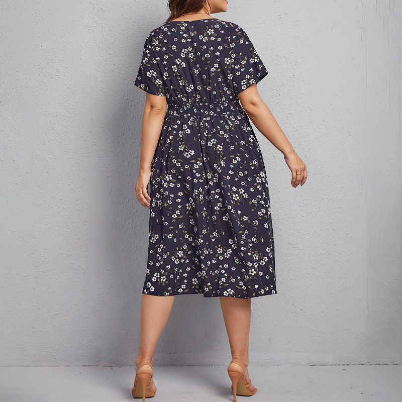 فستان نسائي مقاس كبير، فستان ع - مراجعة Romper Floral Print وسعره