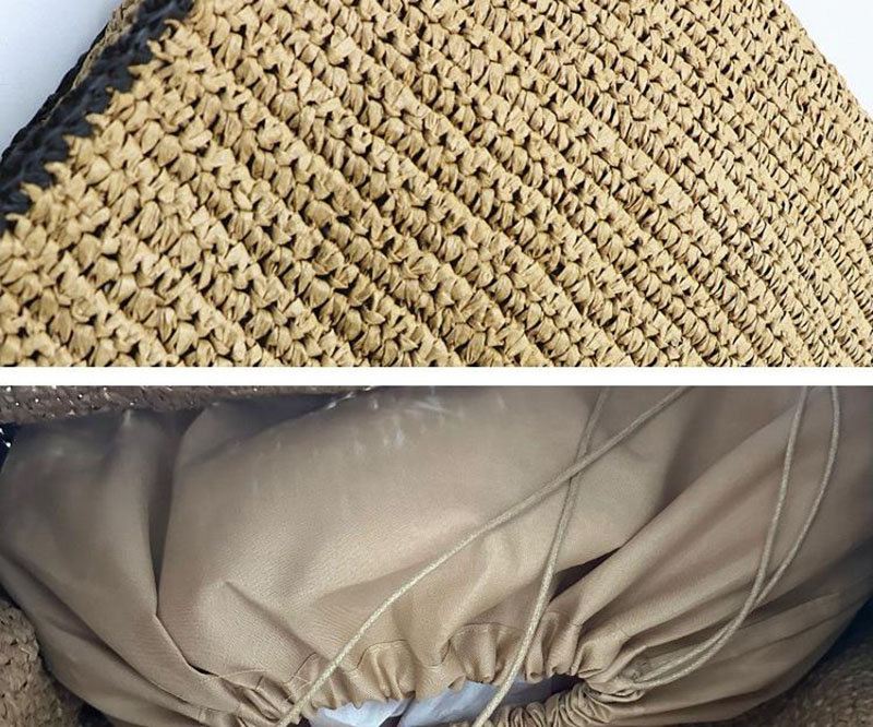 القش المنسوجة حمل الحقائب للنس - مراجعة Crochet Bag Raffia وسعره