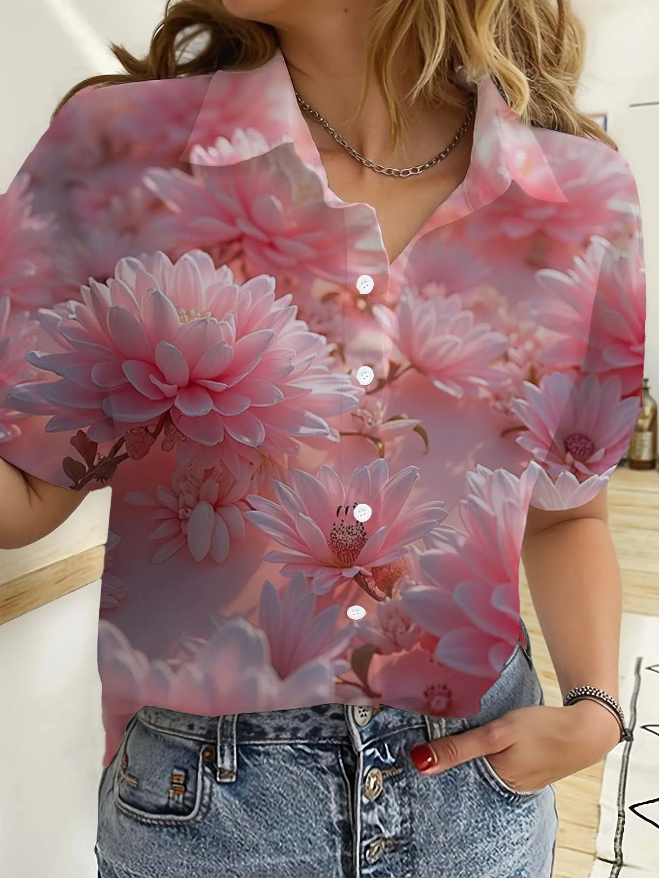 هاواي المرأة قمصان قصيرة الأكم - مراجعة Romper Floral Print وسعره