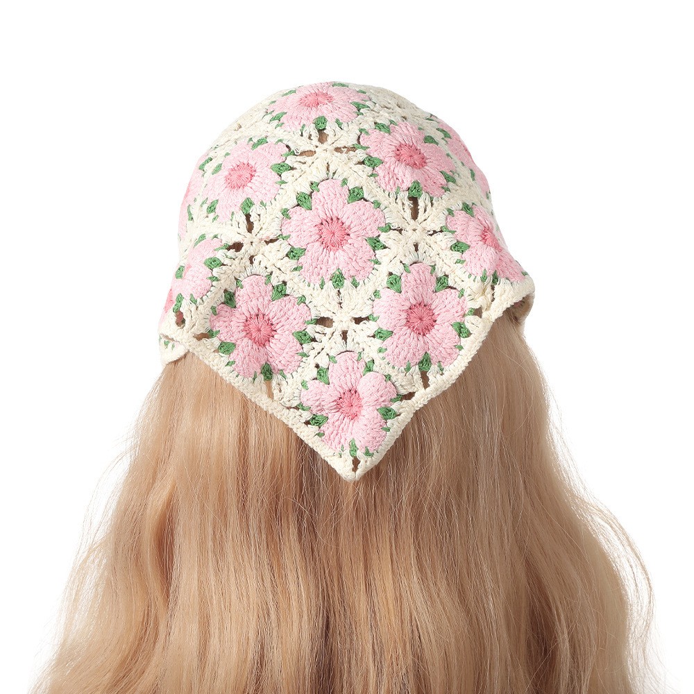 خمر النسيج الحياكة زهرة مثلث ا - مراجعة Headband Summer Knit وسعره